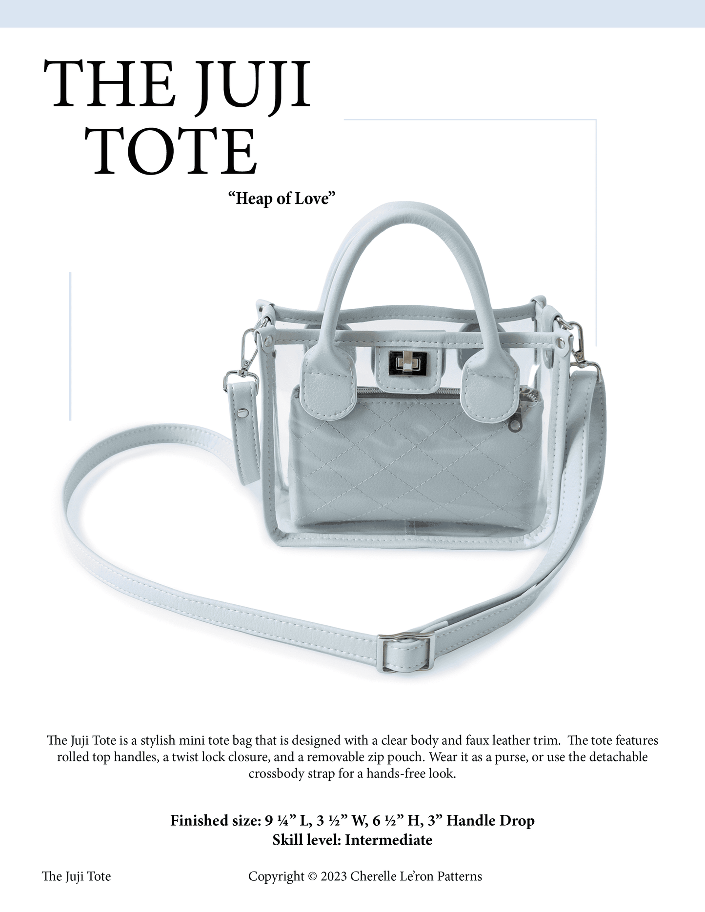 The Juji Tote PDF Pattern (SVG Files & Video Included)