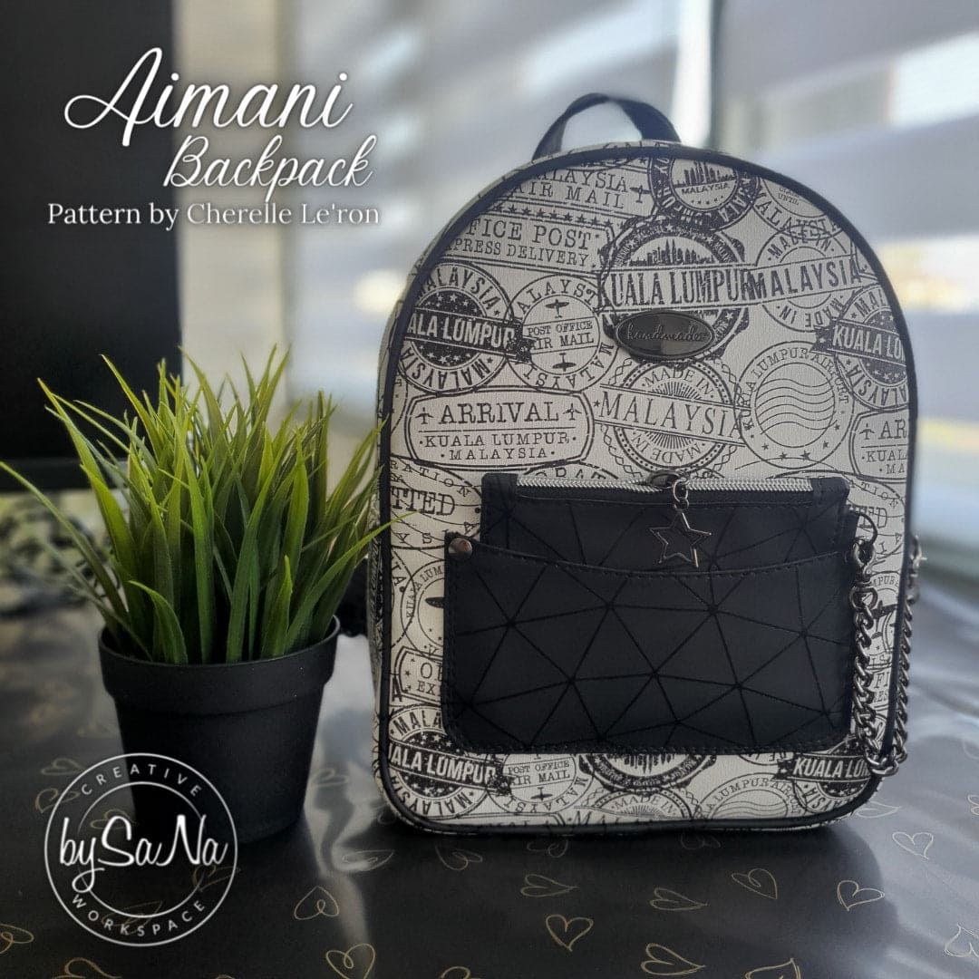 The Aimani Backpack PDF Pattern (SVG, Projector Files & Video Included)